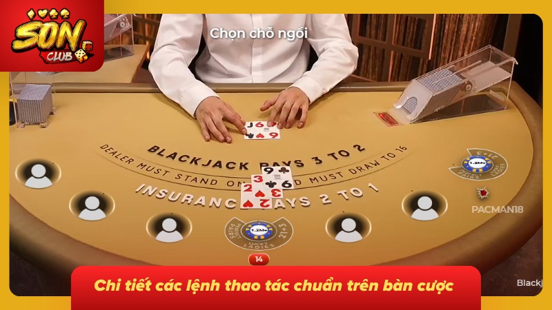 Hướng dẫn các lệnh phổ biến trên bàn cược 