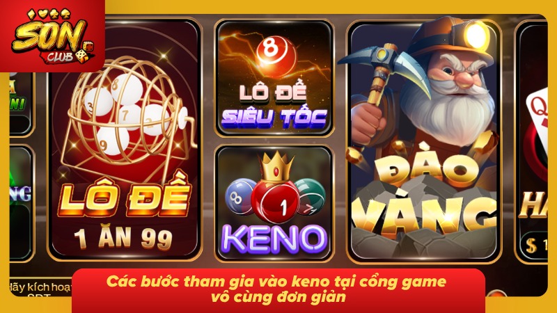 Quy trình tham gia Keno được hướng dẫn đơn giản theo từng bước