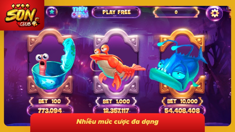 Cung cấp nhiều mức cược cực đa dạng và phù hợp
